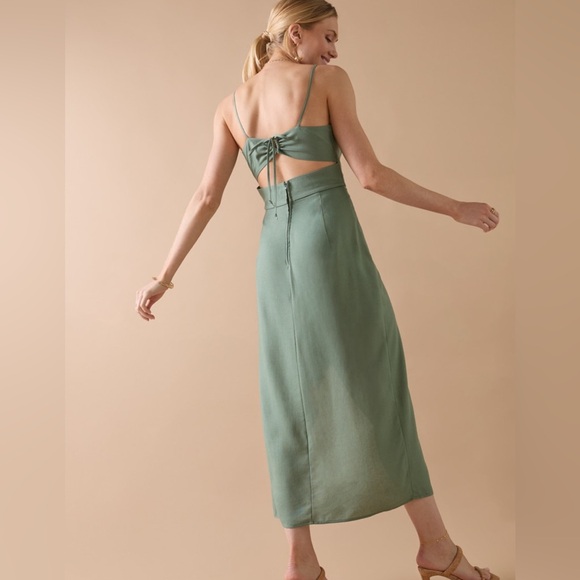 Francesca's Collections Mi Ami Green Midi Dress - Picture 4 of 9